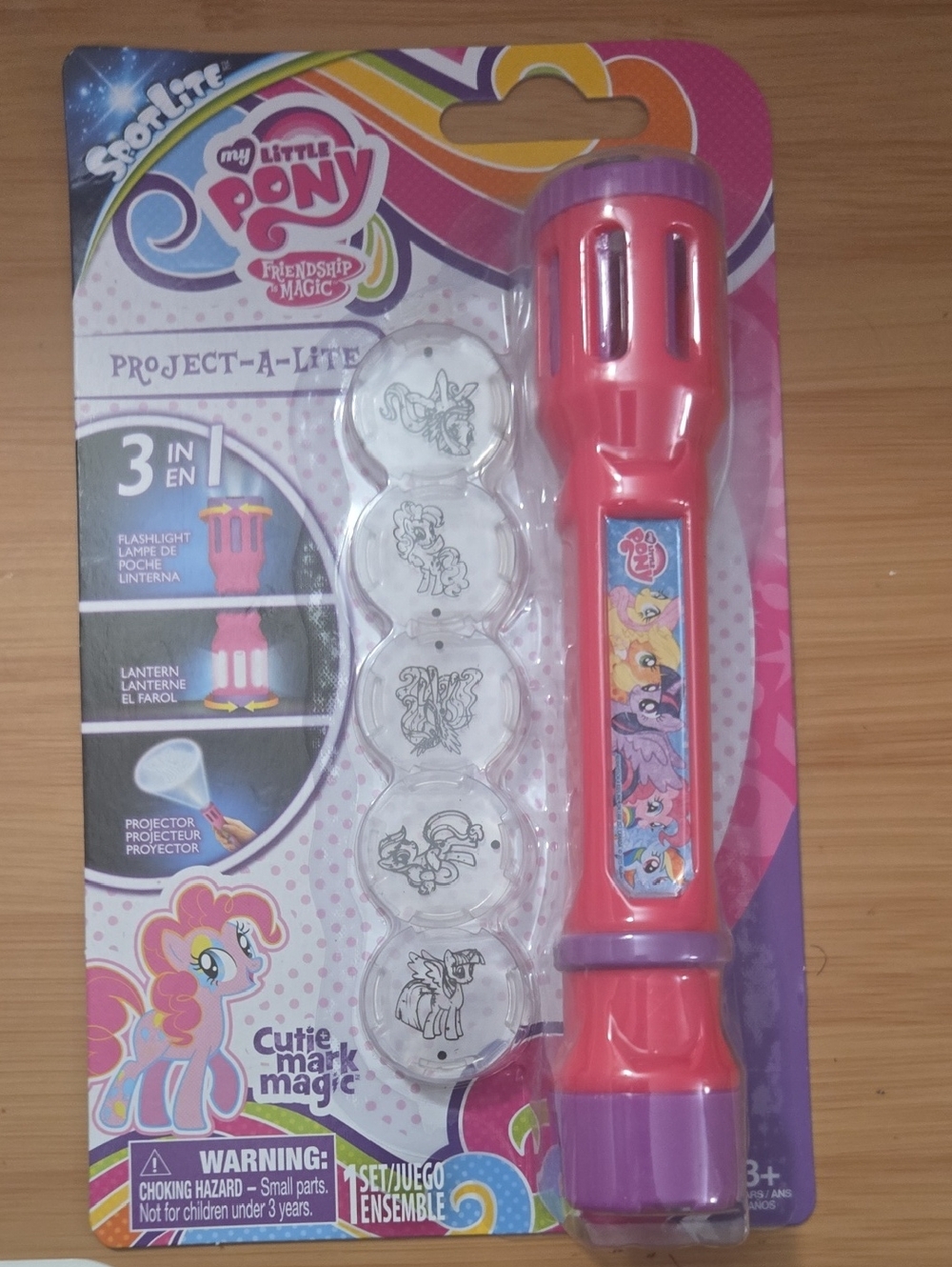 My Little Pony Pink and Purple Projector Flashlight